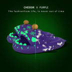 Halloween And Christmas Shoes Ins Luminous Shark Slippers Couple Men Women House Shoes Non-slip Bathroom Slippers Home Pi-Mart