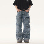 Washed & Worn Denim Jeans