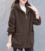 Cardigan Buttonless Printed Loose Top