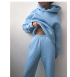 Women's New Hooded Sweatshirt Sports Suit
