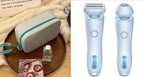 2 In 1 Hair Removal Epilator USB Rechargeable Trimmer Women Body Razor Face Leg Armpit Bikini Hand Pubic Shaver Hair Remover Pi-Mart