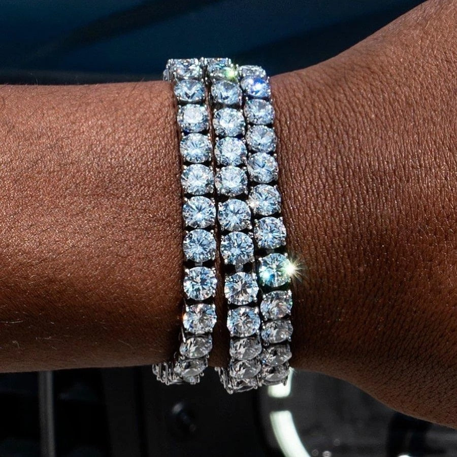 Iced Out Crystal Tennis Bracelet Pi-Mart