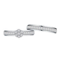 Baguette Zircon Row Diamond Ring Women's Silver