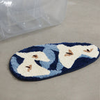Non-slip Absorbent Green Bedroom Floor Mat Pi-Mart