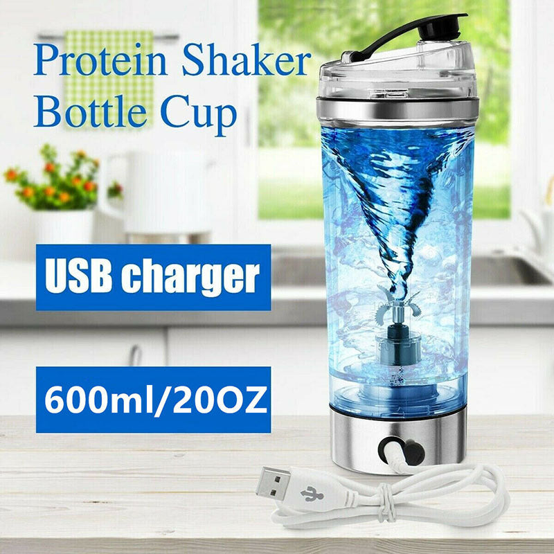 Electric Protein Shake Stirrer USB Shake Bottle Milk Coffee Blender Kettle Sports And Fitness Charging Electric Shaker Cup Pi-Mart