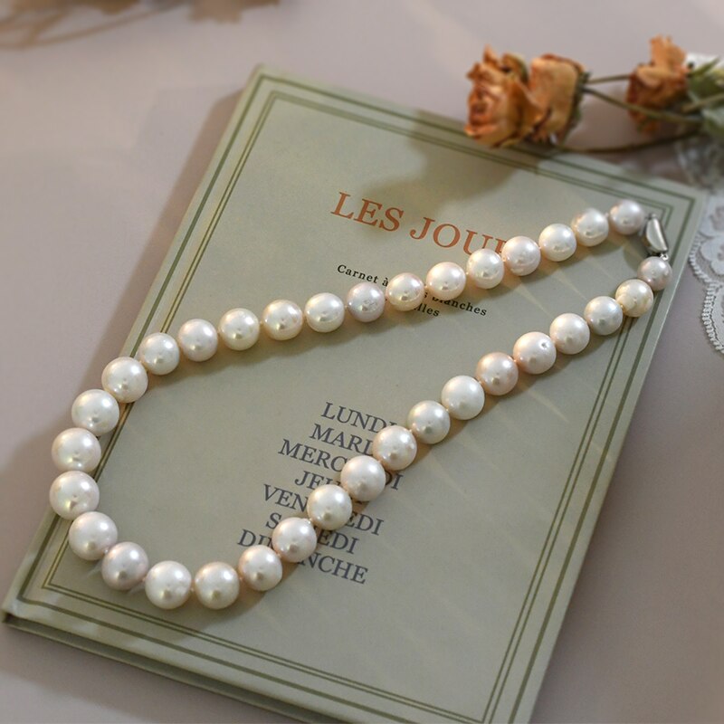 Big Edison Natural Freshwater Pearl Necklace Pi-Mart
