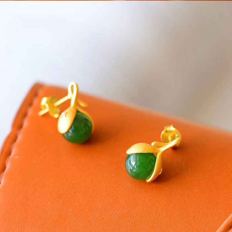 Delicate Dainty And Minimalist Flower Bud Earrings Pi-Mart