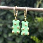 Cute Acrylic Gummy Bear Dangle Earrings Pi-Mart