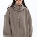 Design Inspired Metal Hooded Hoodie Pi-Mart