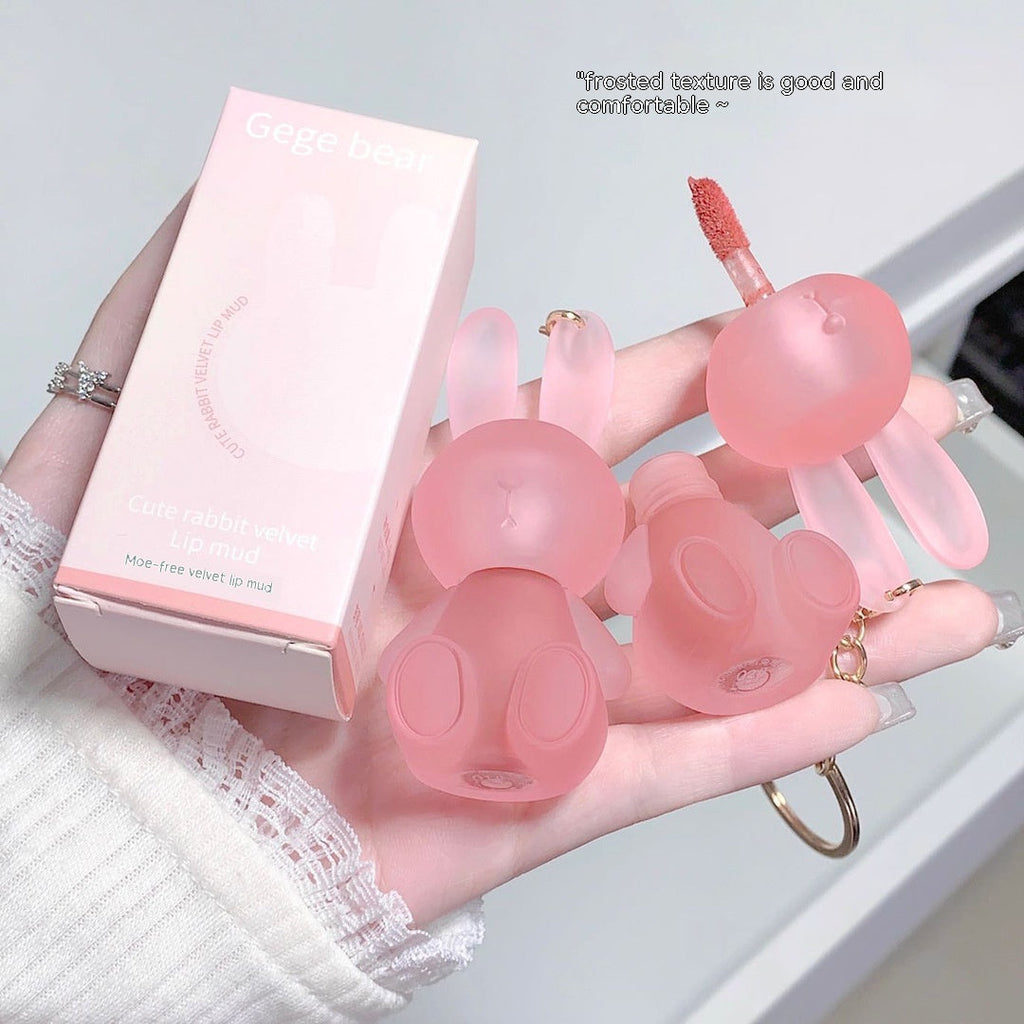 Bear Cute Rabbit Lip Mud Matte Finish Pi-Mart