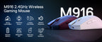 Redragon M916 Wireless Gamer Mouse, 49G Ultra-Light 8K DPI 2.4G Wireless Gaming Mouse w/Ergonomic Natural Grip Build Lootquake LLC