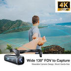 4K 30FPS Action Camera, 120 Wide Angle Lens, Image Stabilization, Manual Controls, Gray and Black, Perfect Father'S Day Gift Lootquake LLC