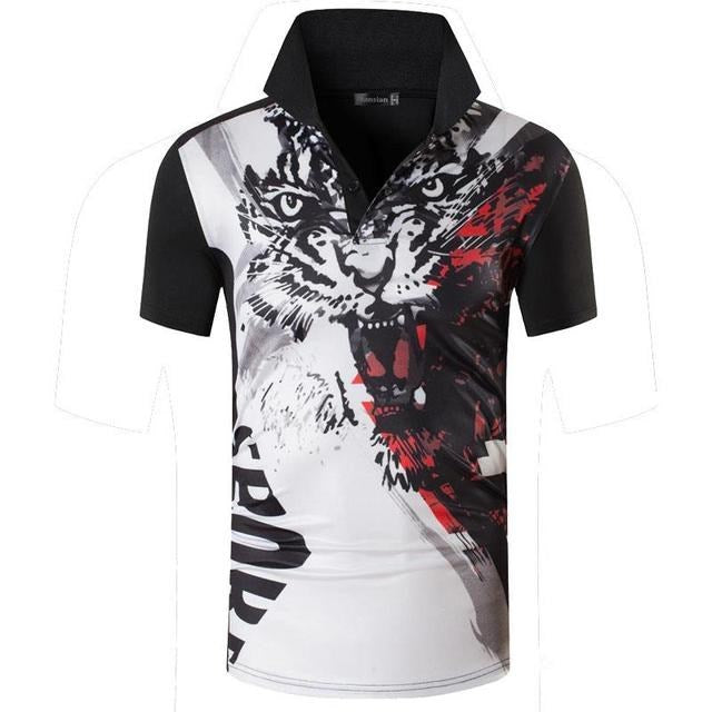 Men's Sports T-shirt Polo Shirt Short Sleeve Red Shirt Golf Tennis Pi-Mart