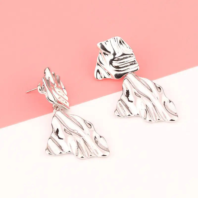 European And American Fashion Exaggerated Irregular Earrings Simple Geometric Female Vintage Earrings