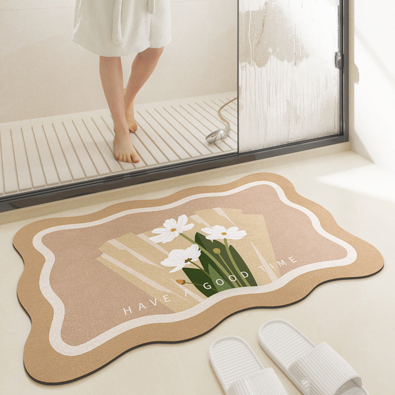 Bathroom Absorbent Non-slip Carpet Floor Mat Pi-Mart