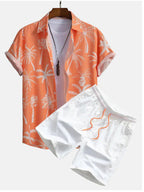 Men's Casual Suit 3D Digital Printing Short Sleeve Shirt Hawaii Suit Lootquake LLC