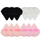 Triangular Fan-shaped Ribbon Dry Powder Puff Short Hair Material