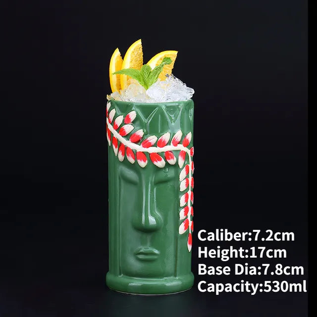 Hawaii Ceramic Tiki Mugs Pi-Mart