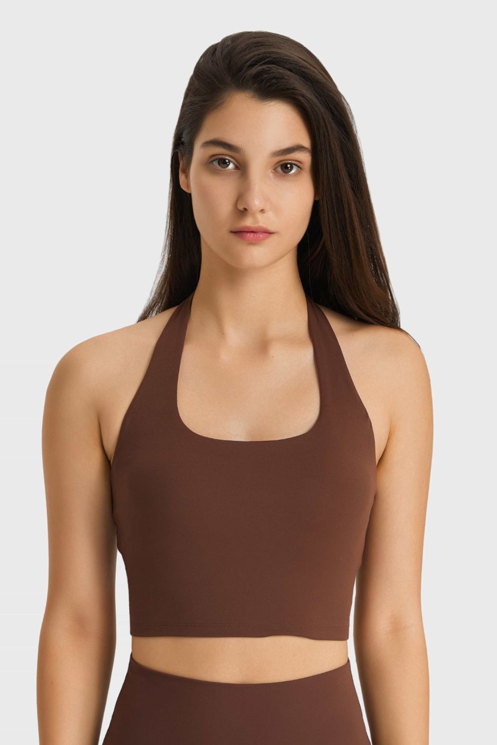 Millennia Breathable Halter Neck Sports Bra THRIXINE