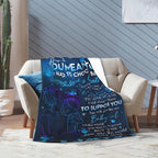 1pc Personalized Blanket - Soft, Cozy, and Heartfelt Gift for Daughter's Birthday, Graduation, and Wedding Celebrations Lootquake LLC
