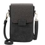 Women's Bag Casual Vertical Women's Mobile Phone Bag Straw Mini Shoulder Bag Fashion Crossbody Bag - SJB-DIAMOND ELITES