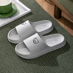 Cute Bear Slippers Indoor Non-slip Thick Soles Floor Bedroom Bathroom Slippers For Women Men Fashion House Shoes Summer Pi-Mart
