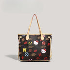 Cute Large Capacity Tote Bag - Cartoon Commuter Handbag for Women with Top Handle SHOMICOBOUTIQUE