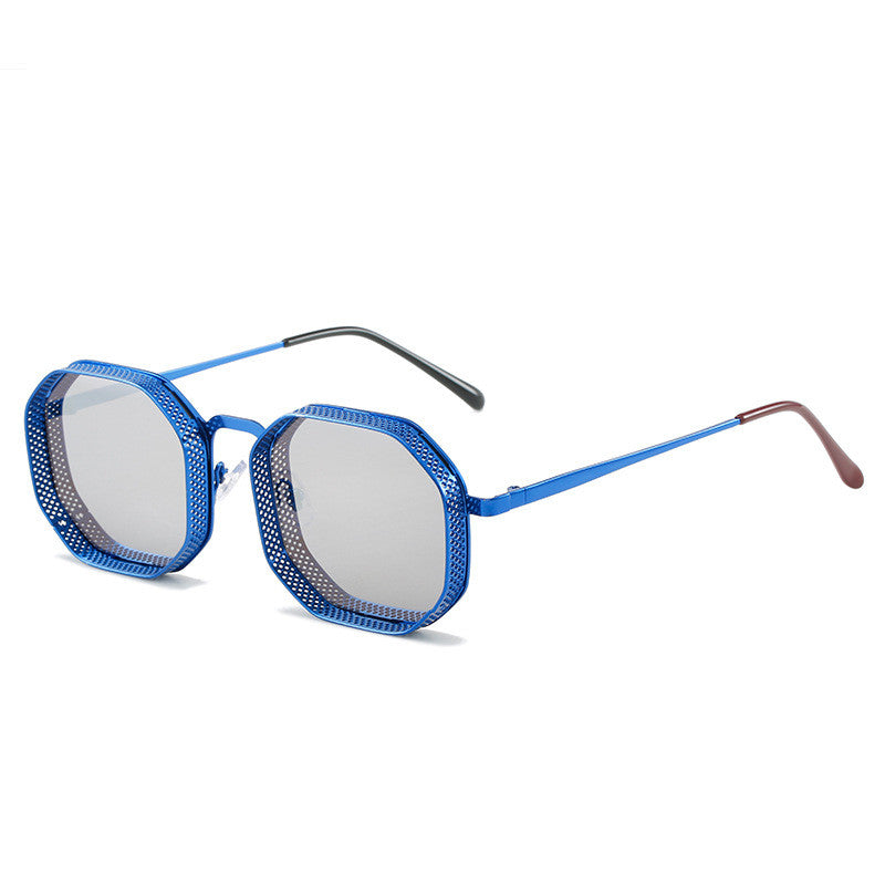 Polygon Hollow Frame Sun Glasses - SJB-DIAMOND ELITES