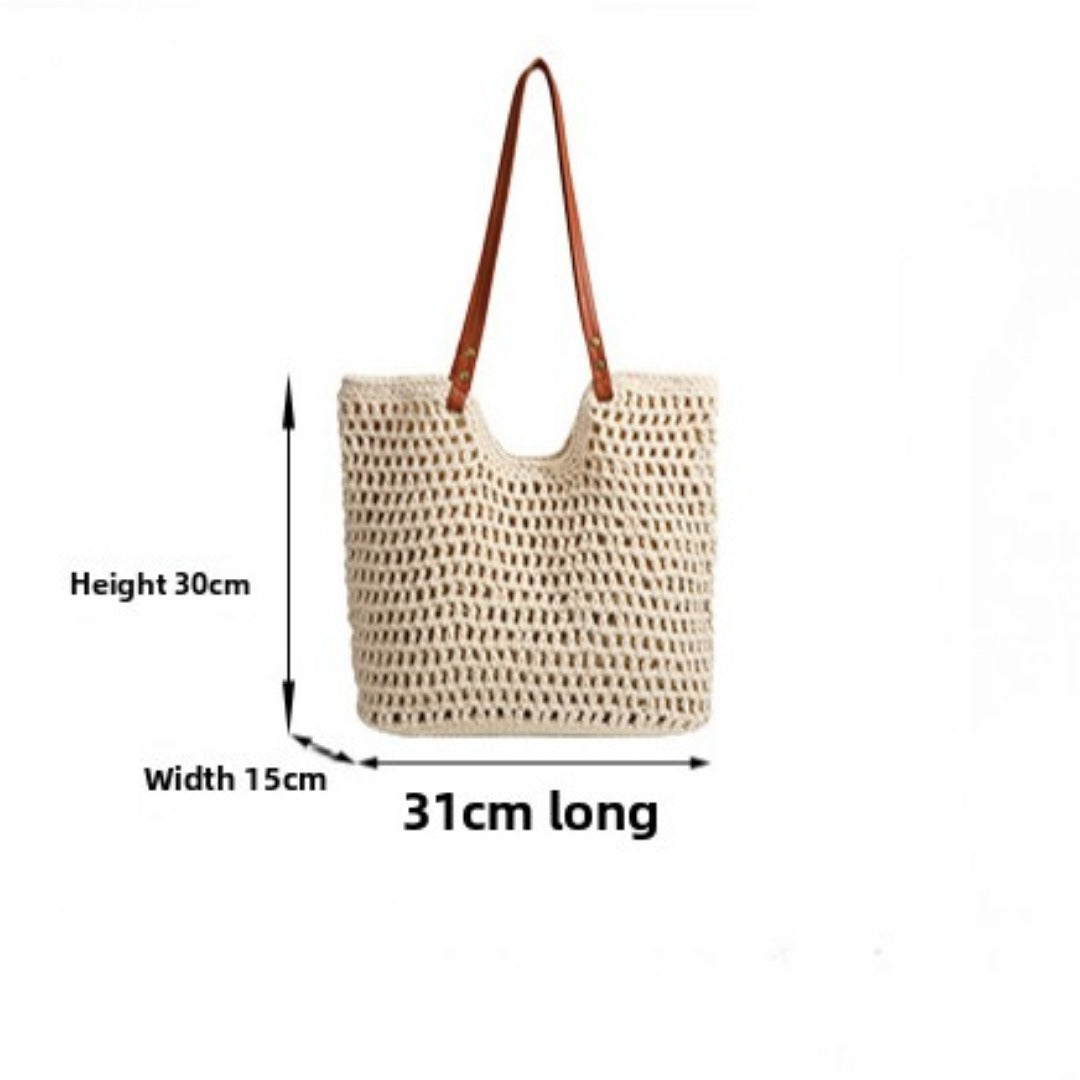 Grid knitted hobo bag, travel commuter shoulder bag, travel large capacity armpit bag, crochet hobo purse - SJB-DIAMOND ELITES
