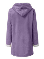 Full Size Pocketed Long Sleeve Hooded Toggle Jacket – Stylish & Functional Outerwear for Women Stevvex