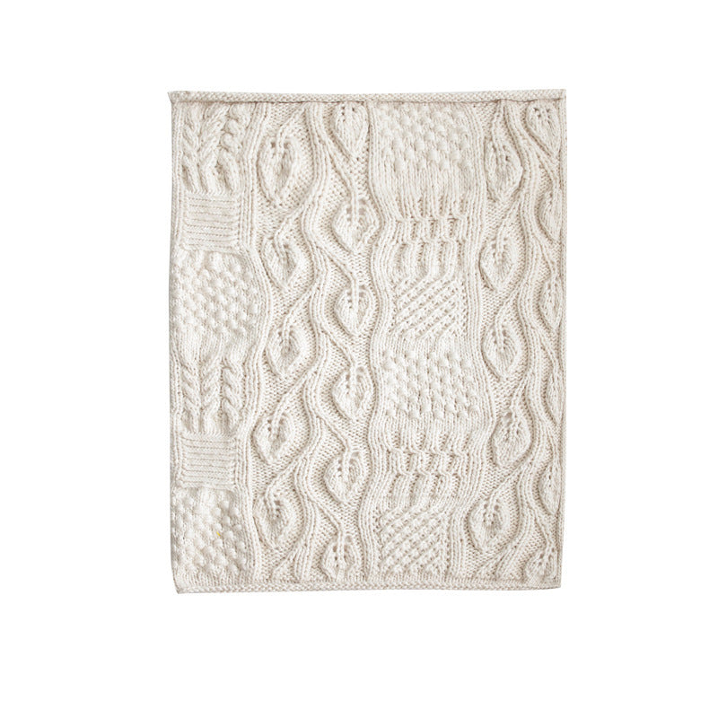 Hand-woven Thick Wool Blankets Sofa Towels And Blankets Upholstered And Photographed Blankets Pi-Mart