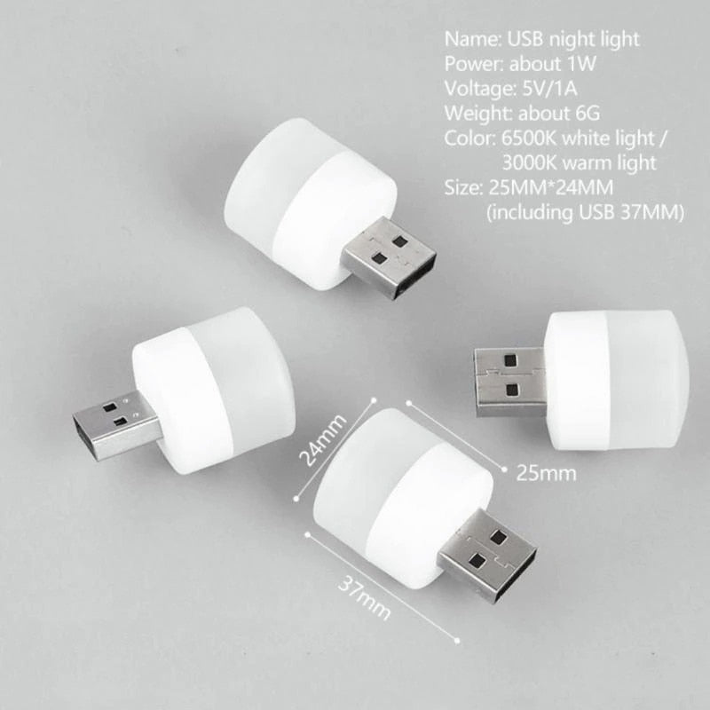 5V 1W Mini USB Plug Lamp - SJB-DIAMOND ELITES