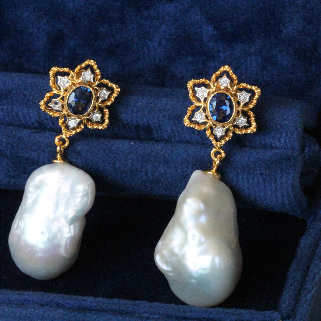 Baroque Freshwater Pearl Earrings Pi-Mart