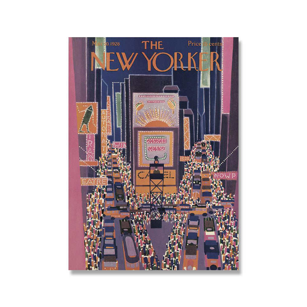 New York Magazine Cover Poster Retro Fashion City Landscape