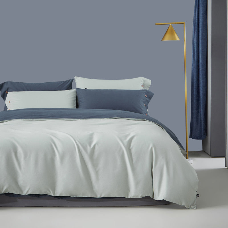 Pure Color Warm Duvet Cover Autumn And Winter Bedding Pi-Mart