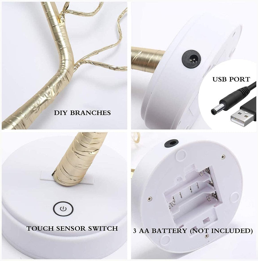 Tree Night Light Touch Lamp - SJB-DIAMOND ELITES