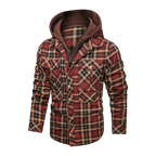 Men Warm Jacket Fleece Thick Autumn Winter Detachable Hoodies Jackets Men Slim Fit Men Clothing
