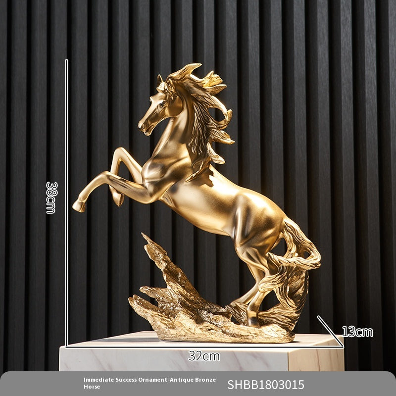 Horse Head Decoration Light Luxury High-end Crystal Crafts Wine Cabinet Decorations Lootquake LLC