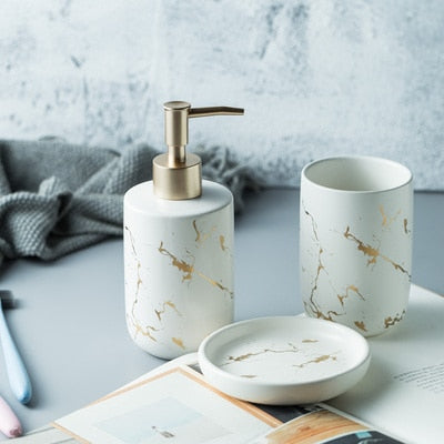 Nordic Matte Bathroom Accessories Set Pi-Mart