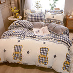 Milk Duvet Set Single Thickened Double Sided Duvet Cover Pi-Mart
