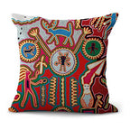 Mexican Style Cotton And Linen Pillowcase