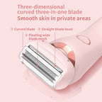 2 In 1 Hair Removal Epilator USB Rechargeable Trimmer Women Body Razor Face Leg Armpit Bikini Hand Pubic Shaver Hair Remover Pi-Mart