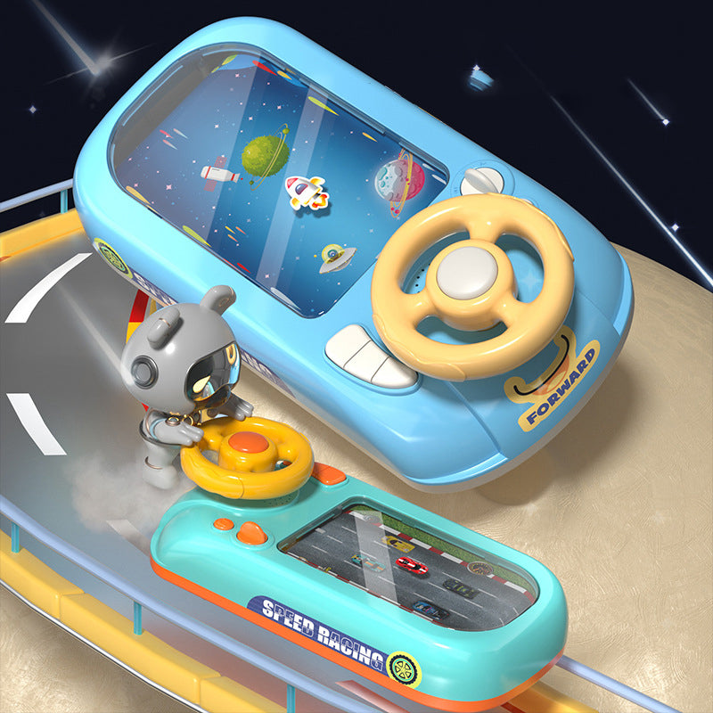 Children's Driving Simulation Toys Puzzle Electric Desktop Game Console Pi-Mart