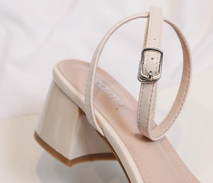 Women’s Ankle Strap Mid Stiletto Heel Sandal  Open-toed Fairy Style - SJB-DIAMOND ELITES