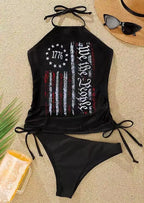 Women's Two-piece Casual Swimsuit P125 Black - SJB-DIAMOND ELITES