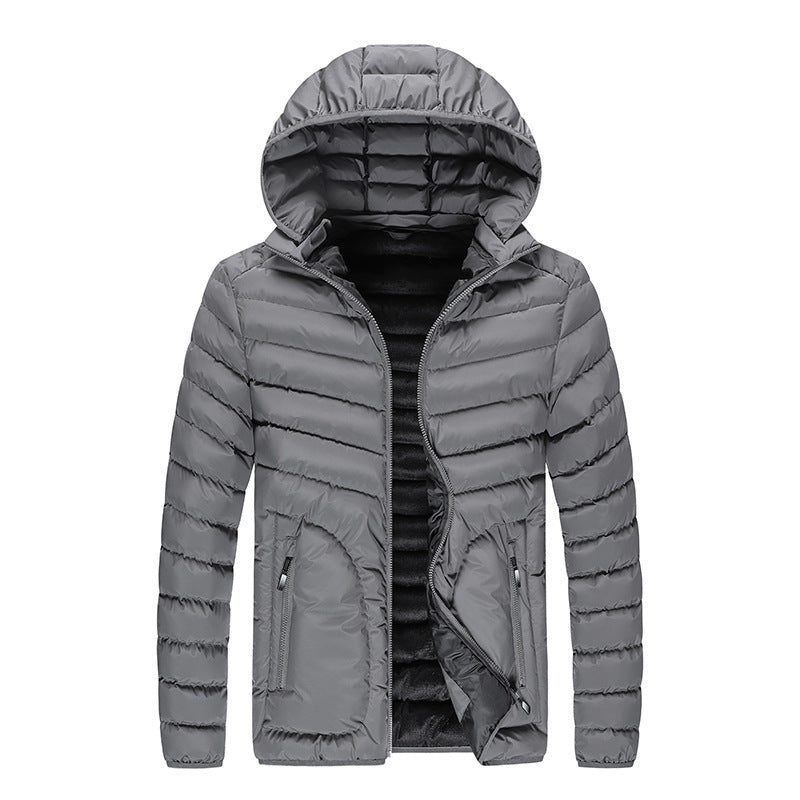 Pure Color Versatile Casual Short Hooded