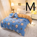 Thick Coral Fleece Double Plush Duvet Cover Pi-Mart
