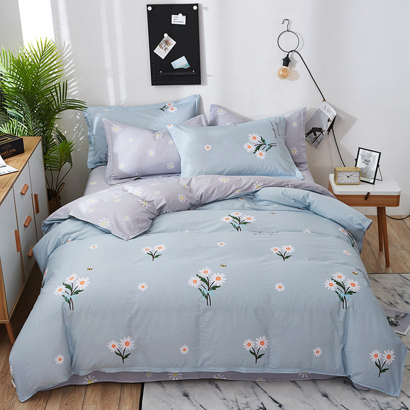 Twill Cotton Four-piece Set Seasons Quilt Cover Pi-Mart