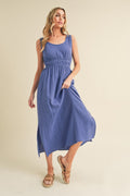 New Summer Side Slit Round Neck Sleeveless Tank Dress For Women – Versatile, Comfortable & Stylish for Warm Weather Stevvex