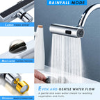 Kitchen Faucet Waterfall Outlet Splash Proof Universal Rotating Bubbler Multifunctional Water Nozzle Extension Kitchen Gadgets Pi-Mart